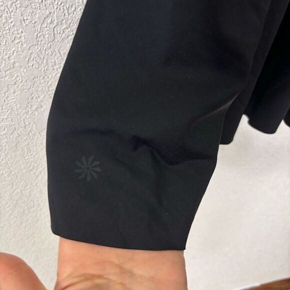 Athleta Black Quarter Zip Sleeveless Mesh Back Athletic Dress - Picture 7 of 8